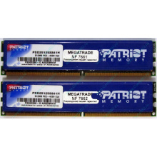 Память 1Gb (2x512Mb) DDR2 Patriot PSD251253381H pc4200 533MHz (Кемерово)