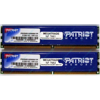 Память 1Gb (2x512Mb) DDR2 Patriot PSD251253381H pc4200 533MHz (Кемерово)